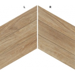 DIAMOND TIMBER WALNUT SHEVRON akmens masės plytelės 40x70(K)