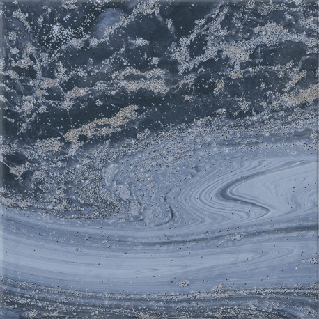 Swirl Blue brillo 15x15
